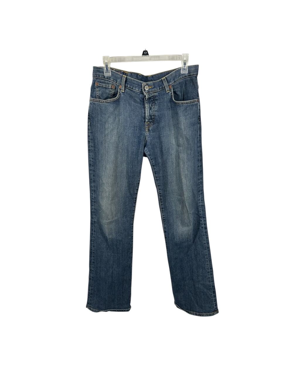 Lucky Brand Easy Rider Jeans 6 28 Button Fly Relaxed Straight Long Inseam